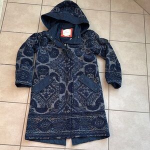 NWT Anthropologie Chenille Tapestry Parka Coat